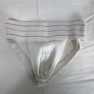 VTG WILSON White Athletic Jockstrap Support Size SMALL Made in USA